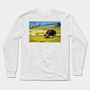 Bison at Yellowstone Long Sleeve T-Shirt